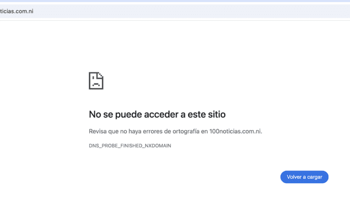 Ortega y Murillo bloquean el dominio.com.ni a los medios independientes de Nicaragua